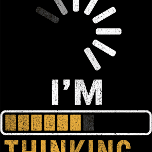 DTF - I'm thinking - free DTF design - D148001